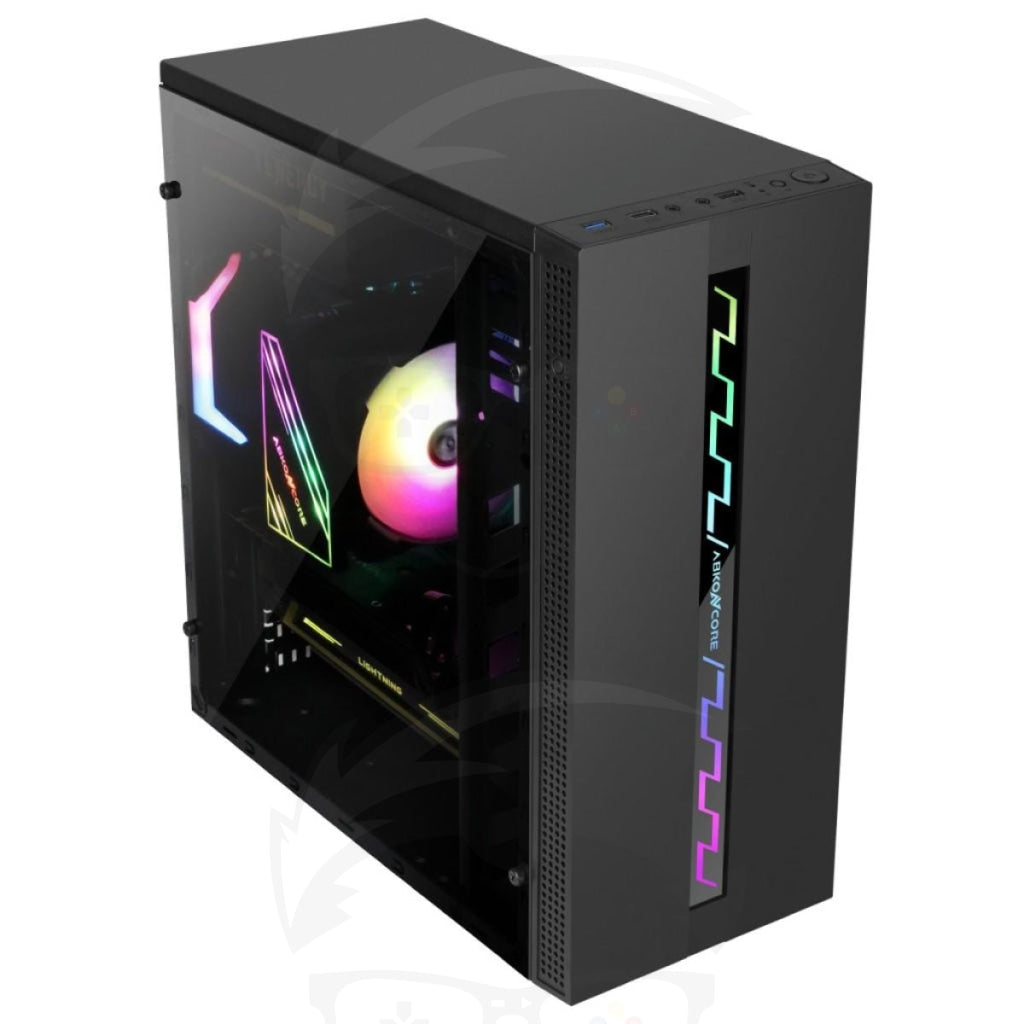 ABKONCORE L800 V1 Front RGB 1 FAN GAMING CASE ABKONCORE L800 V1 Front RGB 1 FAN GAMING CASE